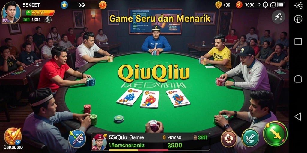 Screenshot gameplay QiuQiu di 55KBET yang seru dan menarik.