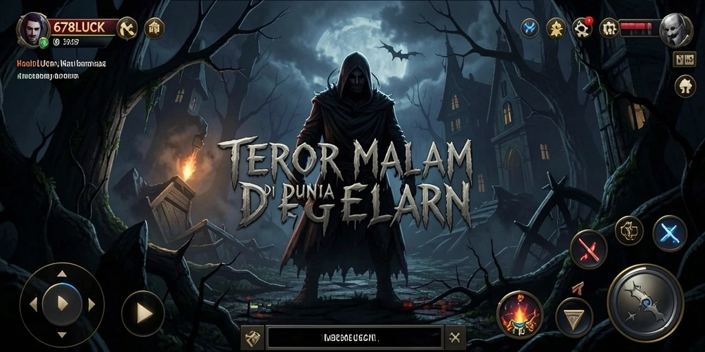 Tangkapan layar gameplay 678LUCK menampilkan suasana Horror yang mencekam.