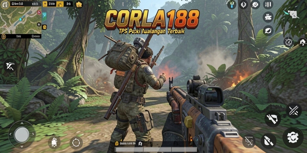 Tampilan gameplay menarik dari CORLA188 dalam aksi TPS yang seru.