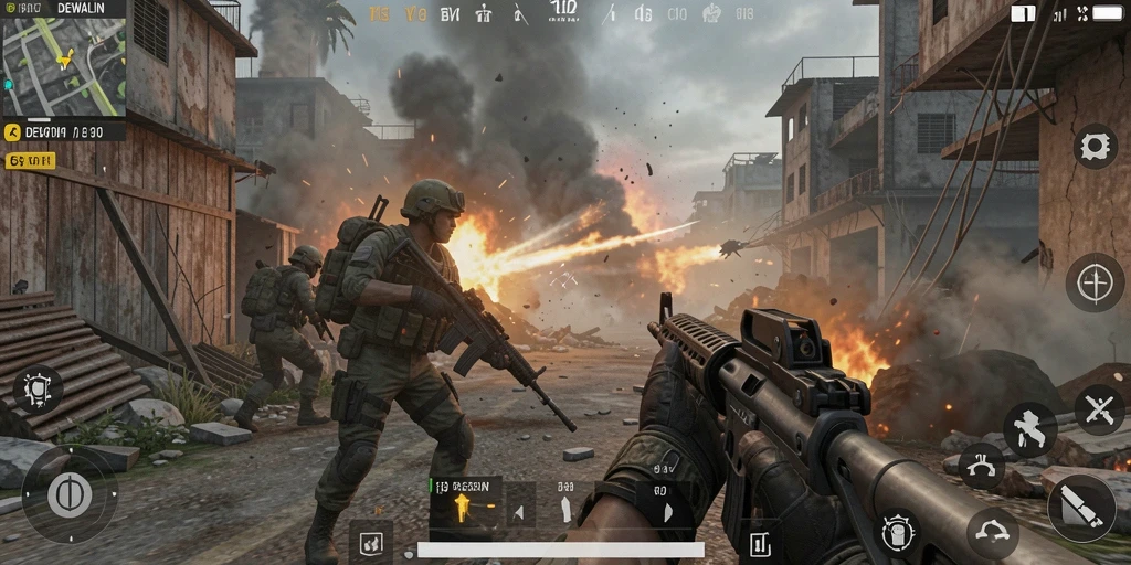 Tampilan gameplay seru DEWALIN dengan adrenalin tinggi.