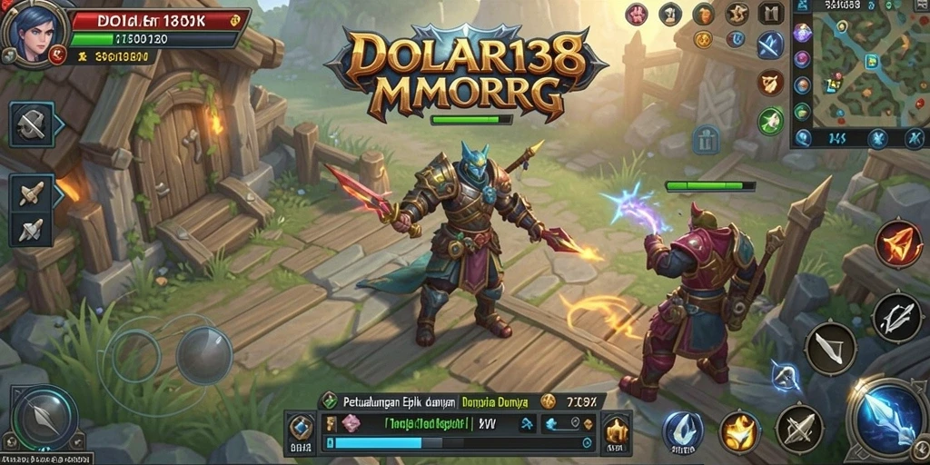 Gameplay DOLAR138 yang epik di dunia MMORPG yang luas.