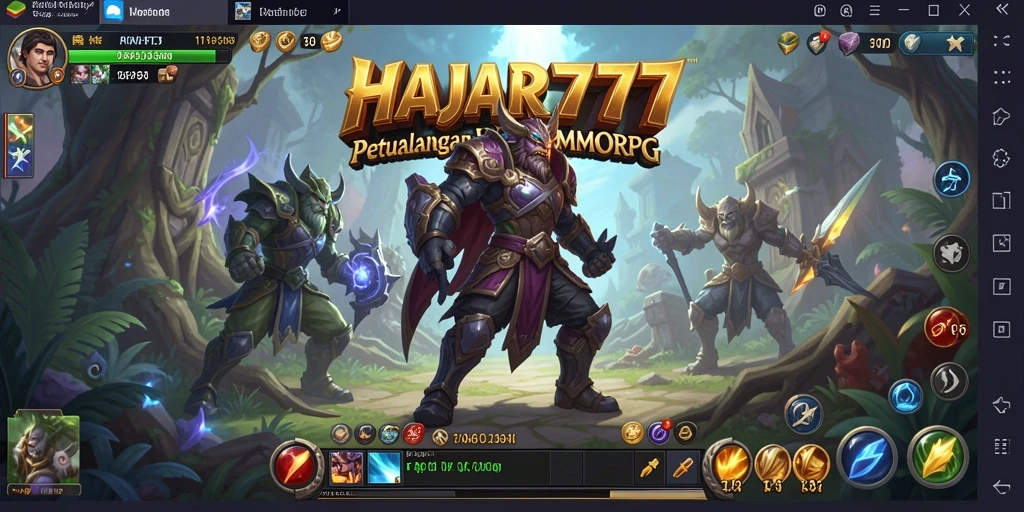 Gameplay seru di dunia MMORPG penuh tantangan.