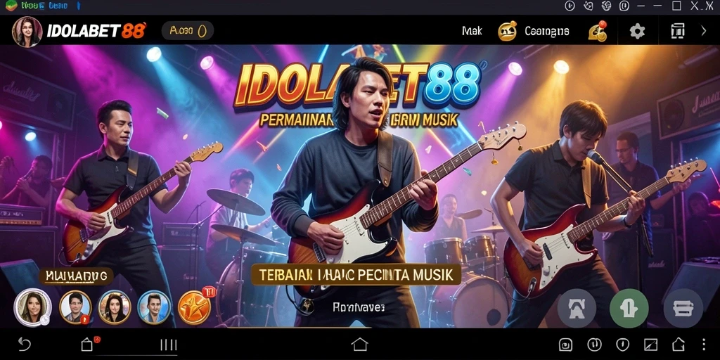 Tampilan menarik saat bermain game musik di IDOLABET88.