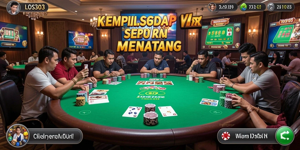 Tampilan gameplay menarik dari LOS303 saat bermain Poker.