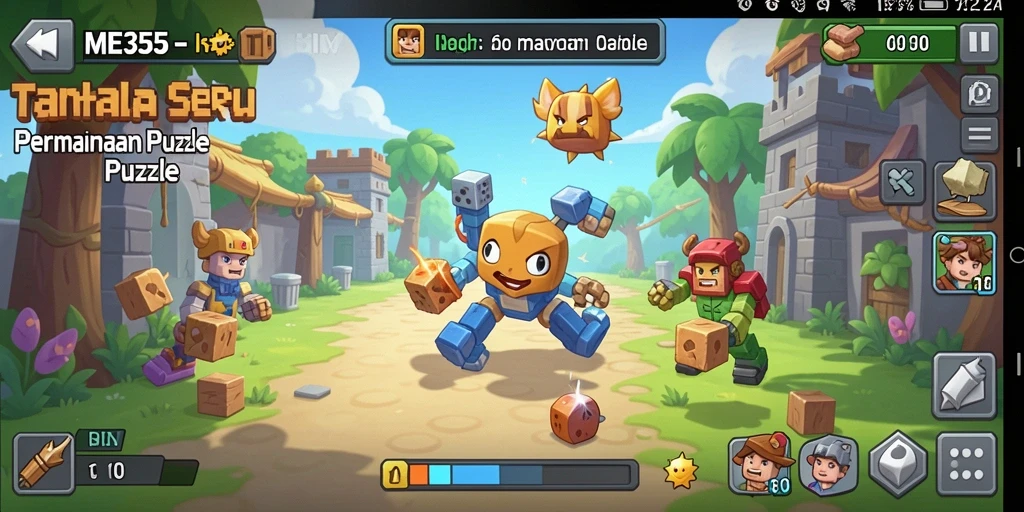 Tampilan gameplay ME355 yang memukau dalam permainan Puzzle.