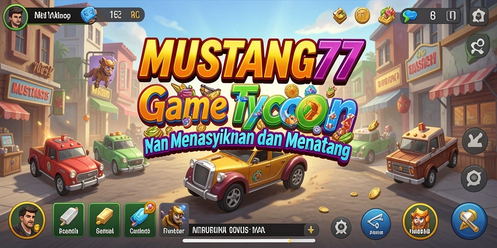 Tampilan gameplay MUSTANG77 yang penuh strategi dan kreativitas.