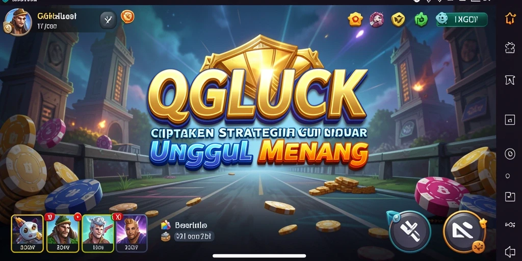 Tampilan gameplay taktis yang mendebarkan di QGLUCK.