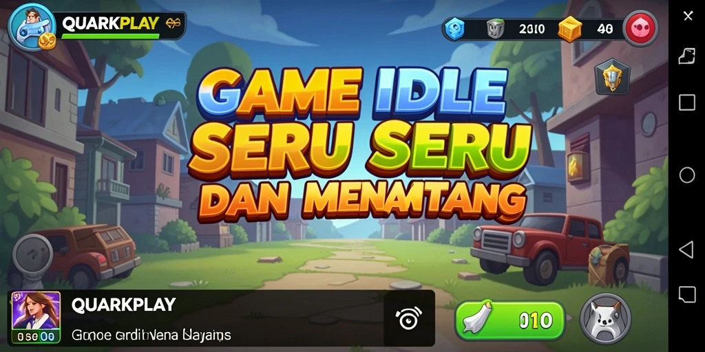 Tampilan gameplay seru dan menantang dalam QUARKPLAY.