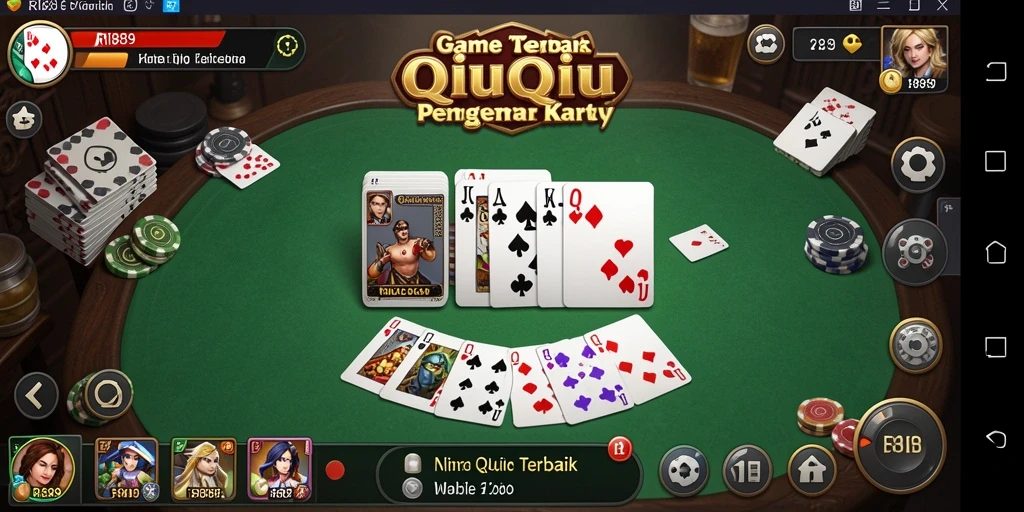 Tampilan gameplay QiuQiu yang menarik dan interaktif.