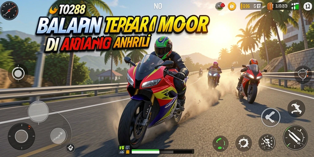 Tampilan menakjubkan dari balapan motor di TO288.