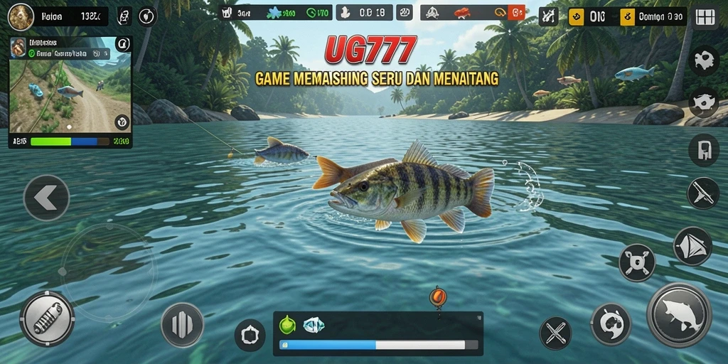 Gameplay seru memancing ikan di laut yang menantang.