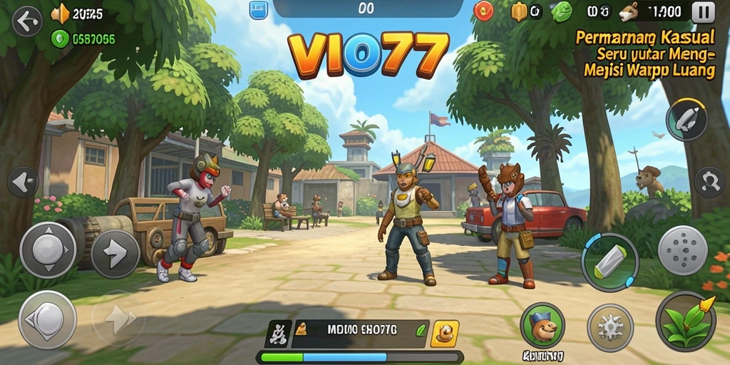 Tangkapan layar VIO77 menunjukkan gameplay kasual yang seru.